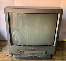 SONY TRINITRON KV-20VM30 20" CRT TV/VCR COMBO RetroGaming Televisão sem Controle Remoto, usado comprar usado  Enviando para Brazil