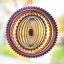 Vp Home Sunrise Mandala Kinetic Wind Spinner Yard and Garden Decor, used for sale  Shipping to South Africa