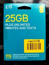 Sim card. 25gb. for sale  ST. NEOTS