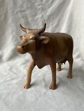 Wooden carved cow for sale  BECKENHAM