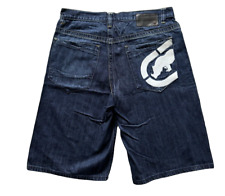 Usado, Shorts jeans ECKO Unltd rinoceronte folgado anos 90 skatista rua tamanho 36 comprar usado  Enviando para Brazil