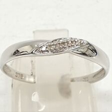 Stunning 9ct 375 White Gold Diamond Wedding / Eternity Ring Stamped 375, used for sale  Shipping to South Africa