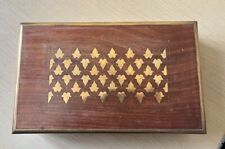 Wooden box brass for sale  DIDCOT