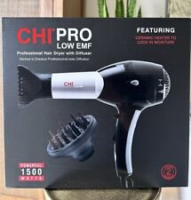 Secador de cabelo profissional CHI GF1505 Pro baixo EMF 1500W com difusor, usado comprar usado  Enviando para Brazil