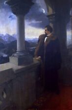 Usado, Pintura a óleo Ludwig Ii no quarto do trono varanda de Neuschwanstein fundido em tela comprar usado  Enviando para Brazil