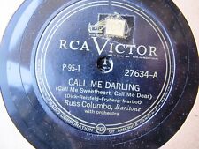 Golden Voice of RUSS COLUMBO Memorial Album Victor Set P-95 Call me Darling  comprar usado  Enviando para Brazil