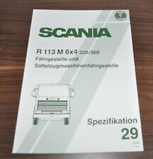 1989 Scania R113 M 320 360 Especificação 29 Caminhão Folheto Prospekt DE comprar usado  Enviando para Brazil