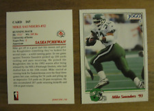 Mike Saunders (Iowa) 1993 CFL Jogo Card # 165 CARTÃO DE NOVATO, usado comprar usado  Enviando para Brazil