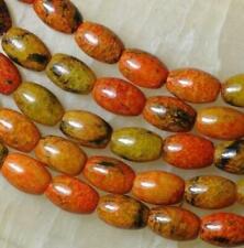 8x12mm Natural Yellow Azurite Chrysocolla Rice-shaped Gemstone Loose Beads 15'' for sale  Shipping to South Africa