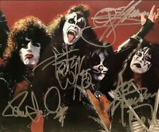 Foto autógrafo de la era del destructor de besos Paul Gene Ace Frehley Peter Criss segunda mano  Embacar hacia Mexico