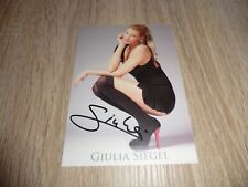 Giulia siegel autogrammkarte gebraucht kaufen  Wülfrath