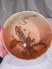 ROOKWOOD POTTERY CAMEO GLAZE BOWL, FLOWERS/FRONDS - S. TOOHEY   c1891, used for sale  Shipping to South Africa