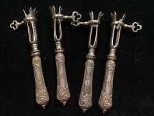 Quatro 4 suportes antigos de ossos de cordeiro de prata esterlina comprar usado  Enviando para Brazil