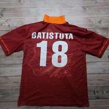 Camiseta de fútbol AC Roma, Assitalia Batistuta # 18 camisa de fútbol, talla L/XL para hombre, usado segunda mano  Embacar hacia Argentina