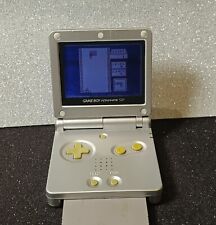 Autêntico Nintendo Game Boy Advance SP AGS-001 Prata Sem Carregador (Leia), usado comprar usado  Enviando para Brazil