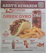 Arby coupons full for sale  Grifton