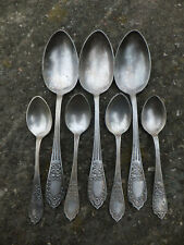 Set of vintage decorated cutlery BM spoons POLAND antique white metal na sprzedaż  PL