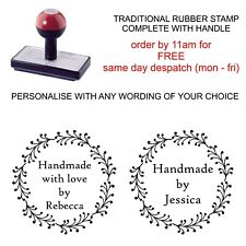 Personalised handmade rubber for sale  UK