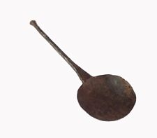 Cuchara de cocina de hierro rústico antiguo tradicional hecho a mano utensilio de cocina de hierro G66-1184 segunda mano  Embacar hacia Argentina