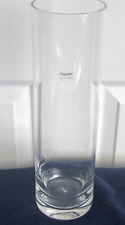Extra Large Handmade Cylindrical Clear Glass Vase 30cm high Great used condition for sale  Shipping to South Africa