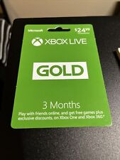 Tarjeta de suscripción Xbox Live Gold de 3 meses segunda mano  Embacar hacia Argentina