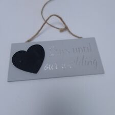 Wedding countdown sign for sale  Shipping to Ireland
