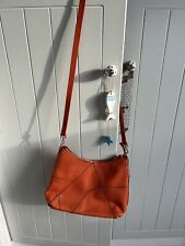 Orange leather messenger for sale  ST. IVES