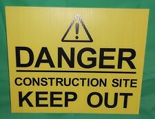 Danger construction site for sale  LAMPETER