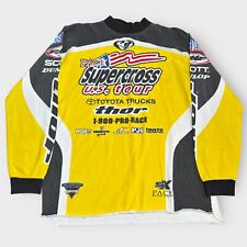 Camisa Jersey Vintage Anos 90 Supercross US Tour Thor Motocross Feita Nos EUA Tamanho GG, usado comprar usado  Enviando para Brazil
