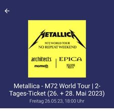 Metallica konzertkarte tages gebraucht kaufen  Sundern