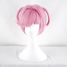 Peruca cosplay Natsuki anime DDLC curta rosa resistente ao calor perucas de cabelo sintético comprar usado  Enviando para Brazil