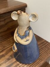 Vintage Handmade Stoneware Cute Mouse Figurine 9” High And 5” Diameter At Base, used for sale  Shipping to South Africa