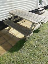 Wooden picnic table for sale  PERRANPORTH