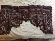 Lace valance maroon for sale  Kincaid