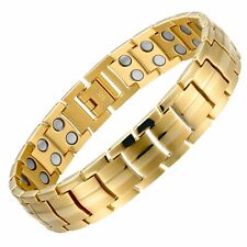 Gold magnetic bracelet for sale  Shipping to Ireland