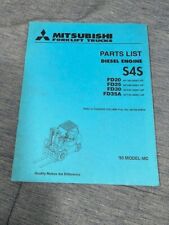 Empilhadeira Mitsubishi 1993 lista de peças de motor diesel S4S muito boa LQQK! comprar usado  Enviando para Brazil