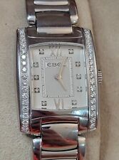 Usado, Relógio feminino Ebel Brasília 24x30mm moldura de diamante E9976M2S suíço 6 joias quartzo  comprar usado  Enviando para Brazil