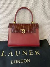 Launer handbag red. for sale  LONDON