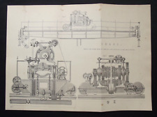 Antique print steam for sale  HAYLING ISLAND