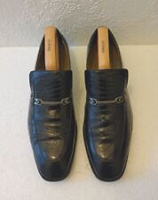 Russell & Bromley Moreschi Shoes Black Leather Slip on Men’s Loafers Size UK 9 for sale  Shipping to South Africa