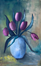 Purple tulips vintage for sale  Hempstead