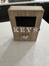 Wooden key box for sale  SWINDON