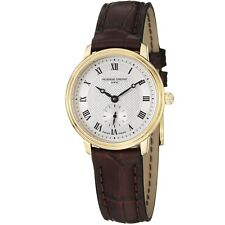 Frederique Constant Womens 'Slim Line' Silver Dial Swiss Quartz Watch FC-235M1S5 for sale  Shipping to South Africa