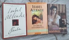 Lote de Libros Españoles Isabel Allende Paula La Casa De Los Espíritus Retrato En Sepia segunda mano  Embacar hacia Argentina
