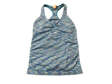 Camiseta regata elétrica ioga feminina atlética corrida traseira tamanho M/L azul elástica, usado comprar usado  Enviando para Brazil