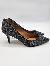 Sapatos femininos Banana Republic EUA tamanho 7M preto branco tweed salto agulha comprar usado  Enviando para Brazil