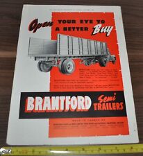 1947 Brantford Przyczepa Ciężarówka Reklama Firestone Logowanie na sprzedaż  PL