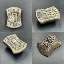 Deslumbrante moeda de barra de bronze chinesa antiga antiga bronze tibetano com escritos comprar usado  Enviando para Brazil