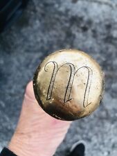 Antiguo bastón de presentación victoriana ¡ANTIGUO!¡Monograma grabado M, usado segunda mano  Embacar hacia Argentina