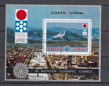 Używany, AJMAN -1971   968  Zimowe Igrzyska Olimpijskie - Sapporo  S/s used na sprzedaż  PL